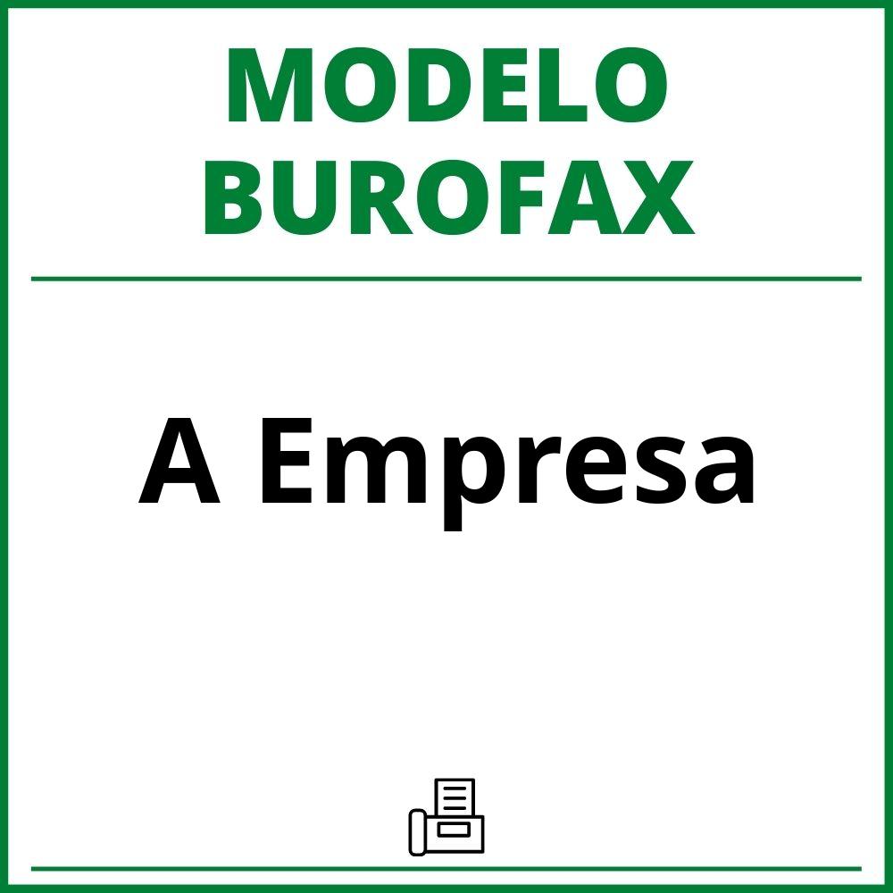 Modelo Burofax A Empresa