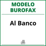 Modelo Burofax Al Banco