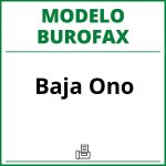 Modelo Burofax Baja Ono