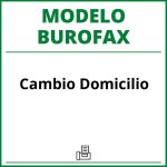 Modelo Burofax Cambio Domicilio