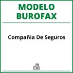 Modelo Burofax Compañia De Seguros