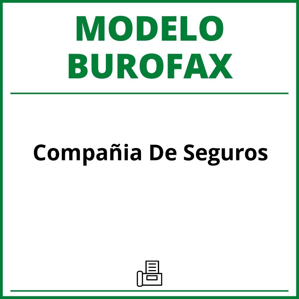 Modelo Burofax Compañia De Seguros