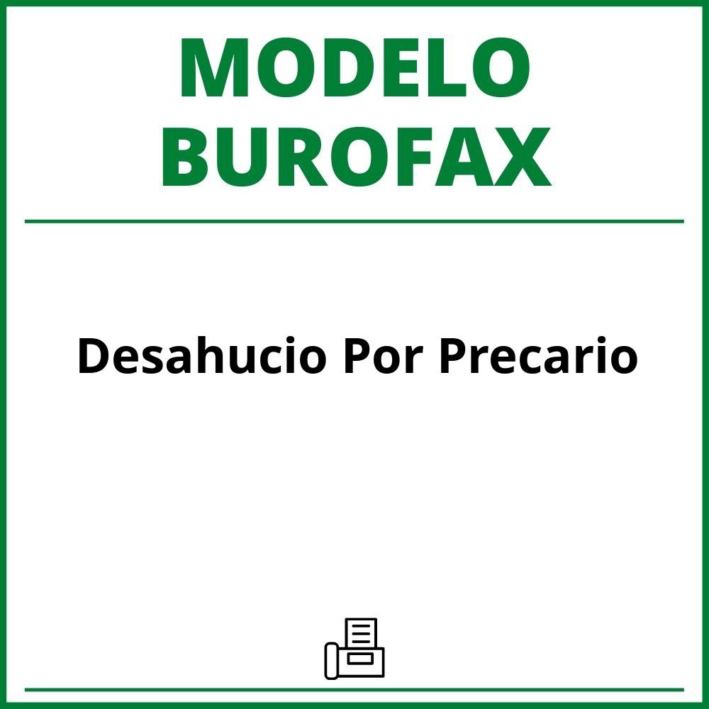 Modelo Burofax Desahucio Por Precario