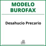 Modelo Burofax Desahucio Precario