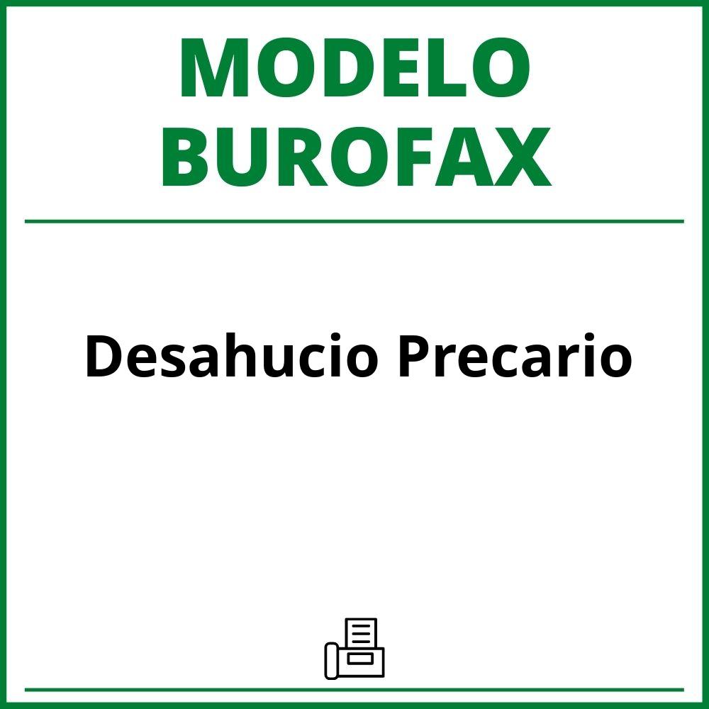 Modelo Burofax Desahucio Precario