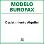 Modelo Burofax Desistimiento Alquiler