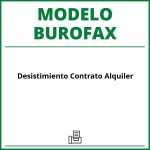 Modelo Burofax Desistimiento Contrato Alquiler