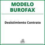 Modelo Burofax Desistimiento Contrato