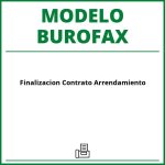 Modelo Burofax Finalizacion Contrato Arrendamiento