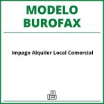 Modelo Burofax Impago Alquiler Local Comercial