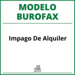 Modelo Burofax Impago De Alquiler