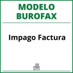 Modelo Burofax Impago Factura