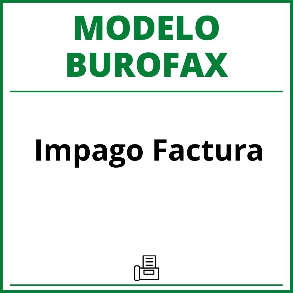 Modelo Burofax Impago Factura