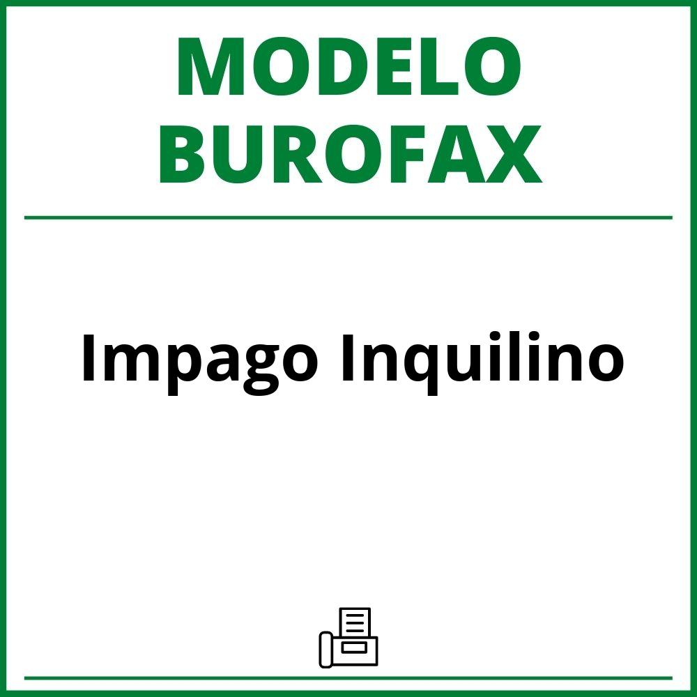 Modelo Burofax Impago Inquilino