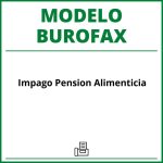 Modelo Burofax Impago Pension Alimenticia