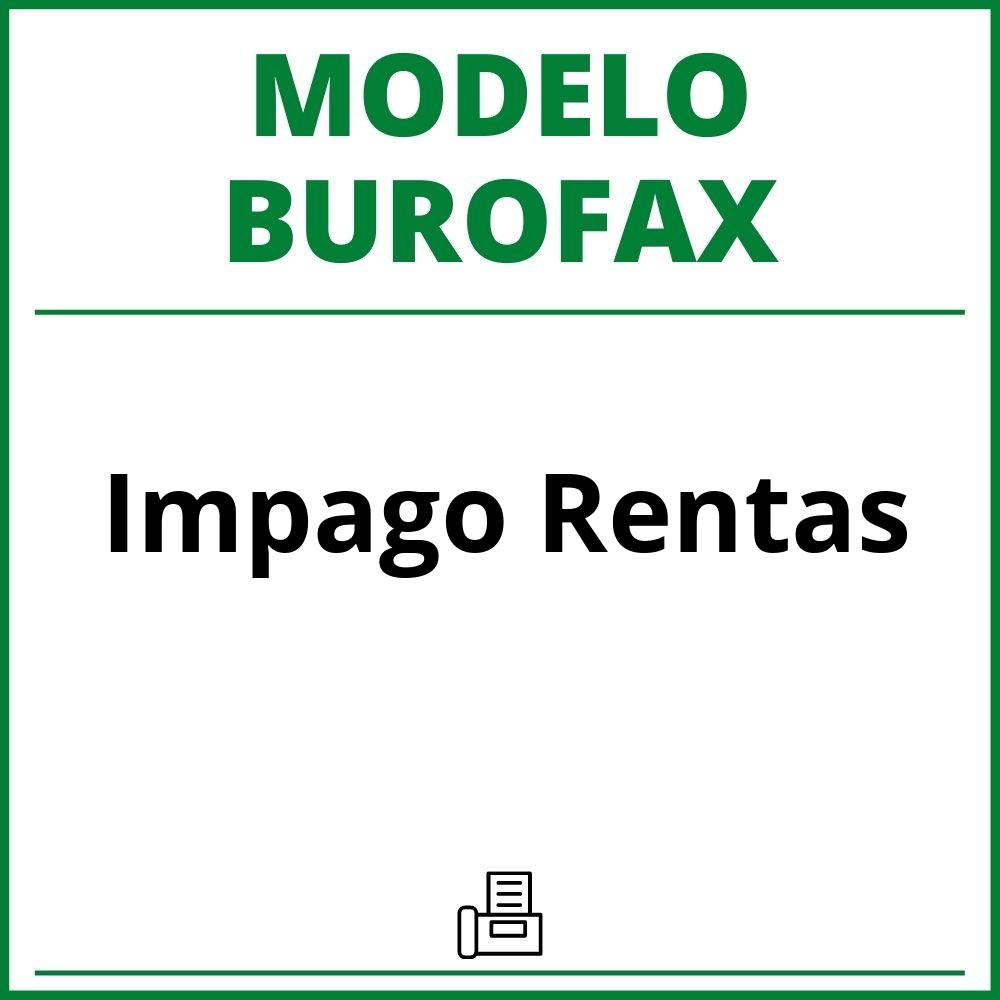 Modelo Burofax Impago Rentas