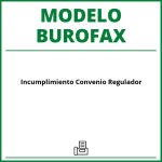 Modelo Burofax Incumplimiento Convenio Regulador