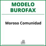 Modelo Burofax Moroso Comunidad