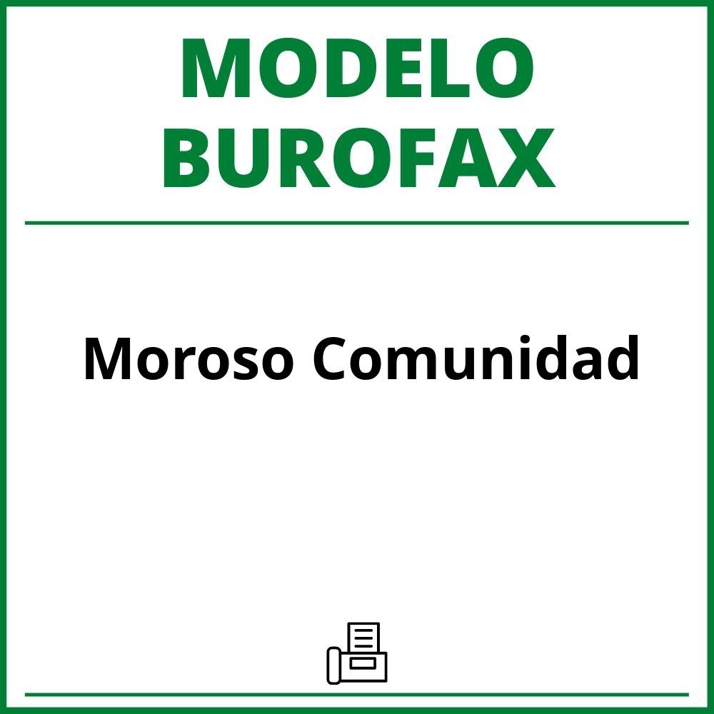 Modelo Burofax Moroso Comunidad