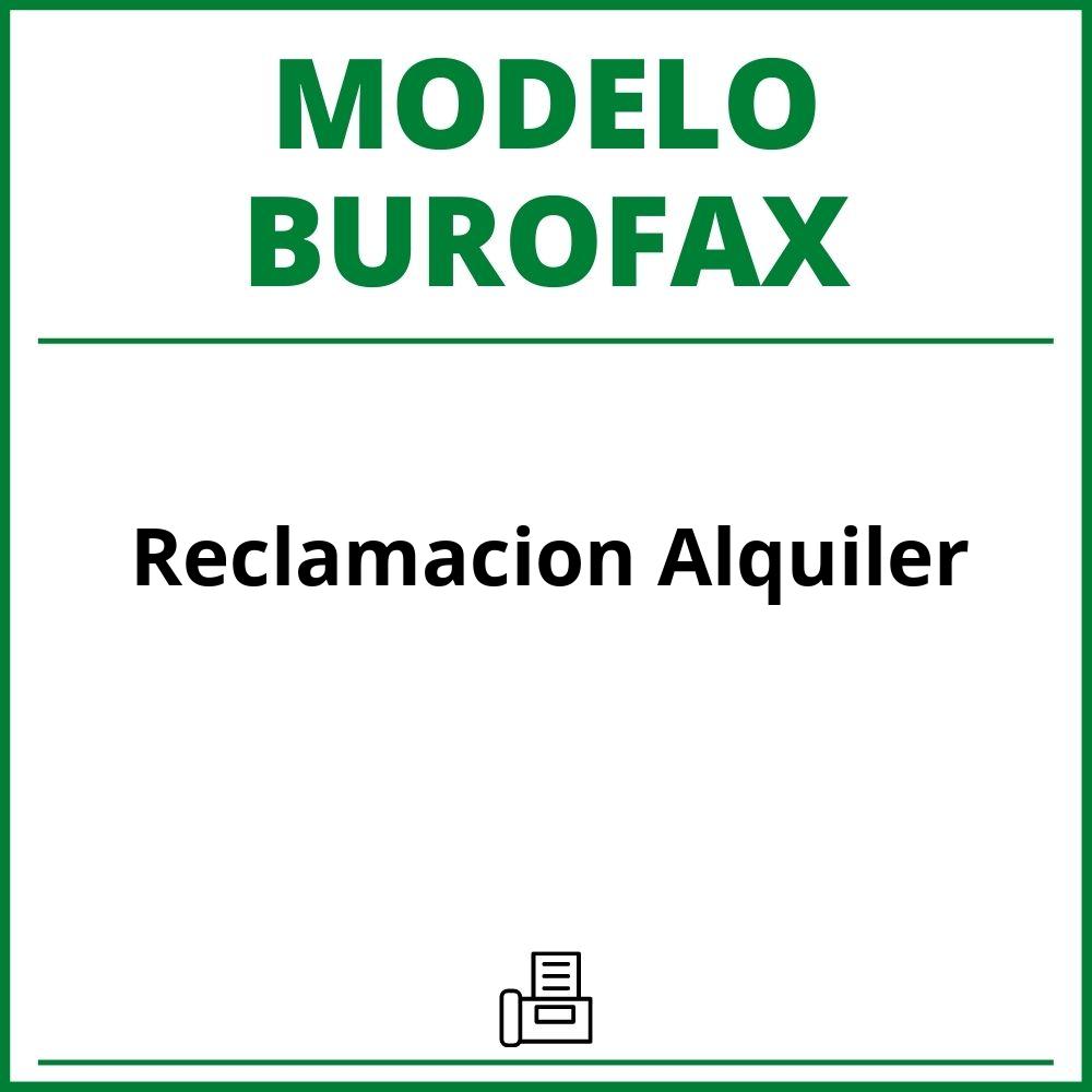 Modelo Burofax Reclamacion Alquiler