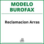 Modelo Burofax Reclamacion Arras