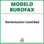 Modelo Burofax Reclamacion Cantidad