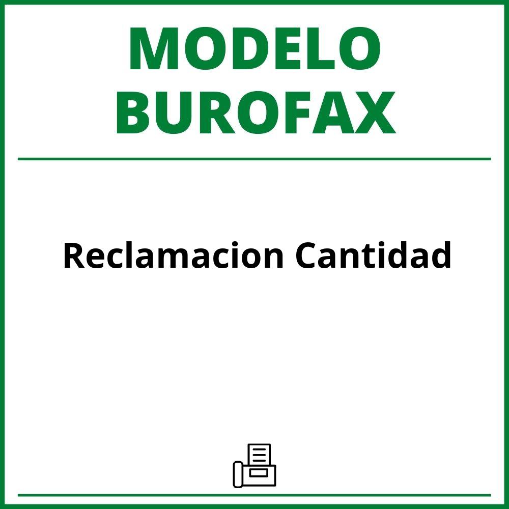 Modelo Burofax Reclamacion Cantidad