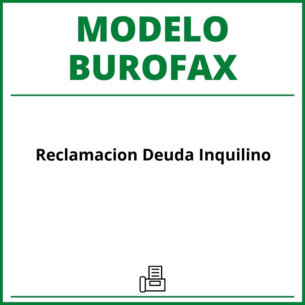 Modelo Burofax Reclamacion Deuda Inquilino