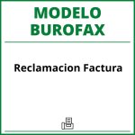 Modelo Burofax Reclamacion Factura