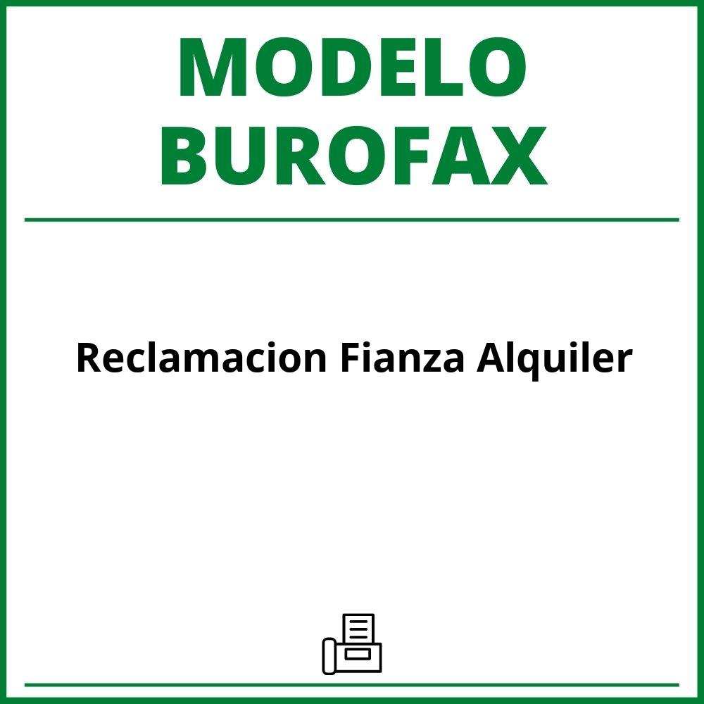 Modelo Burofax Reclamacion Fianza Alquiler 2269