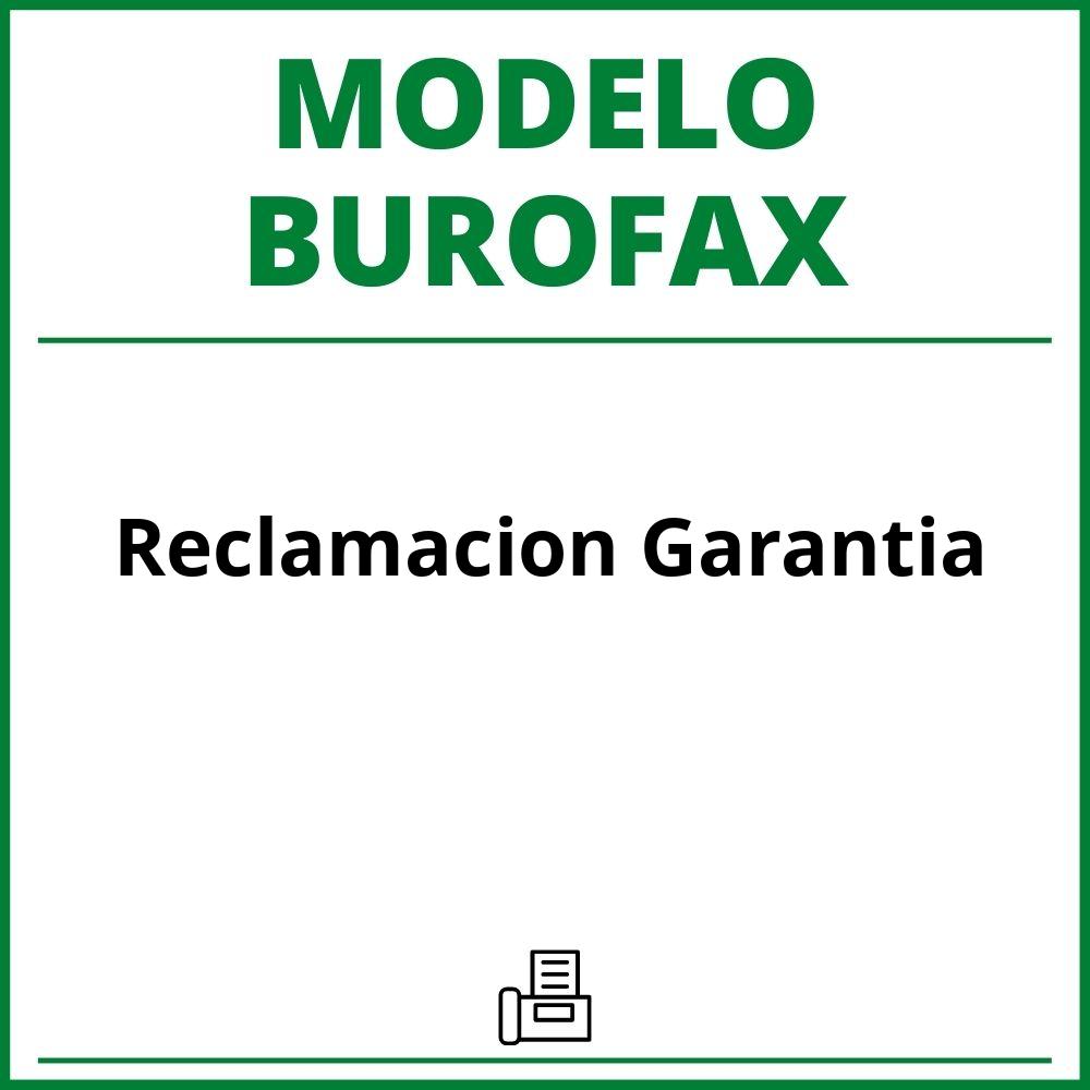 Modelo Burofax Reclamacion Garantia