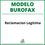 Modelo Burofax Reclamacion Legitima