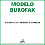 Modelo Burofax Reclamacion Pension Alimentos