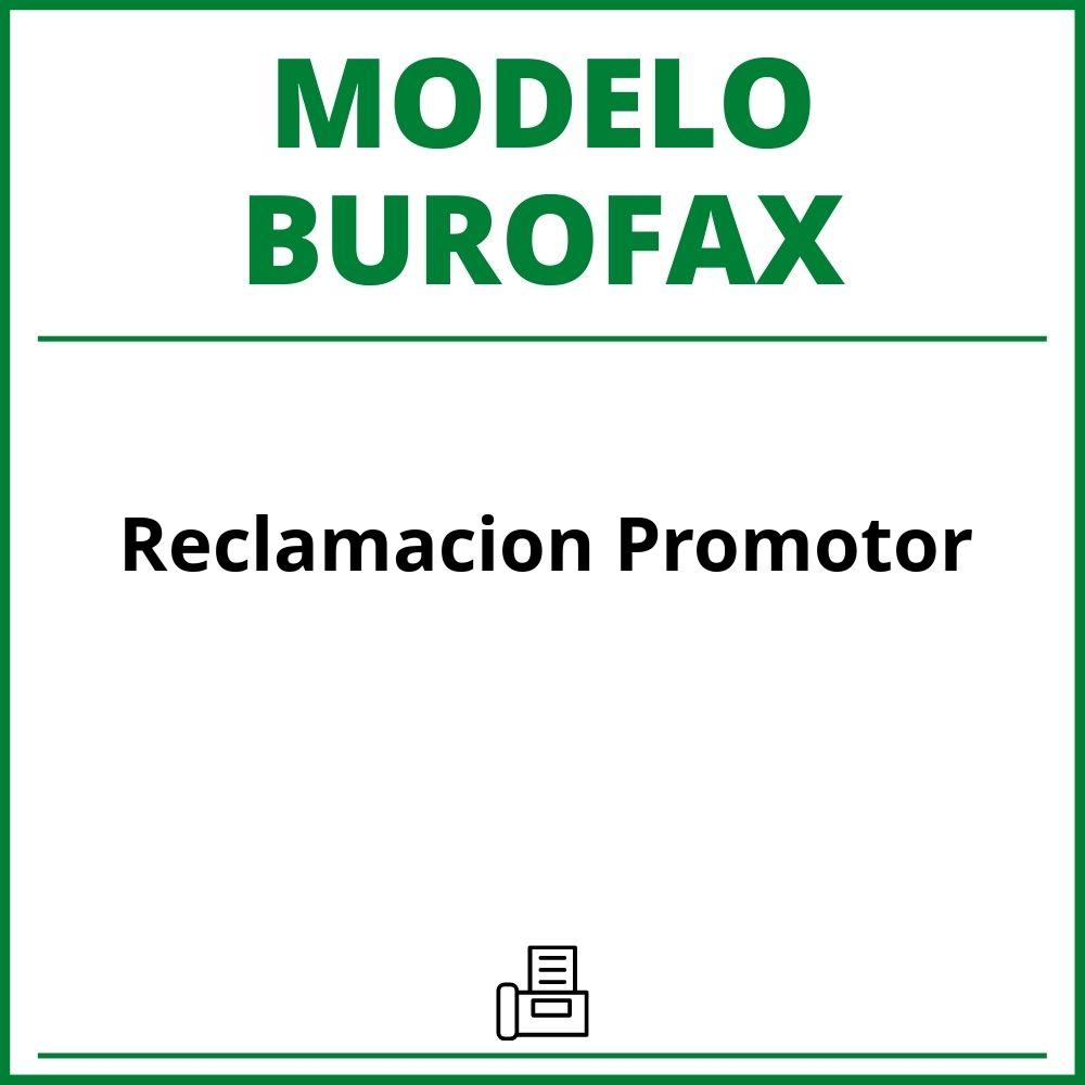 Modelo Burofax Reclamacion Promotor