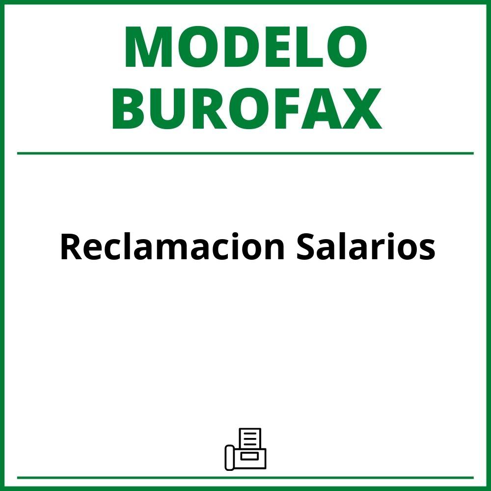 Modelo Burofax Reclamacion Salarios