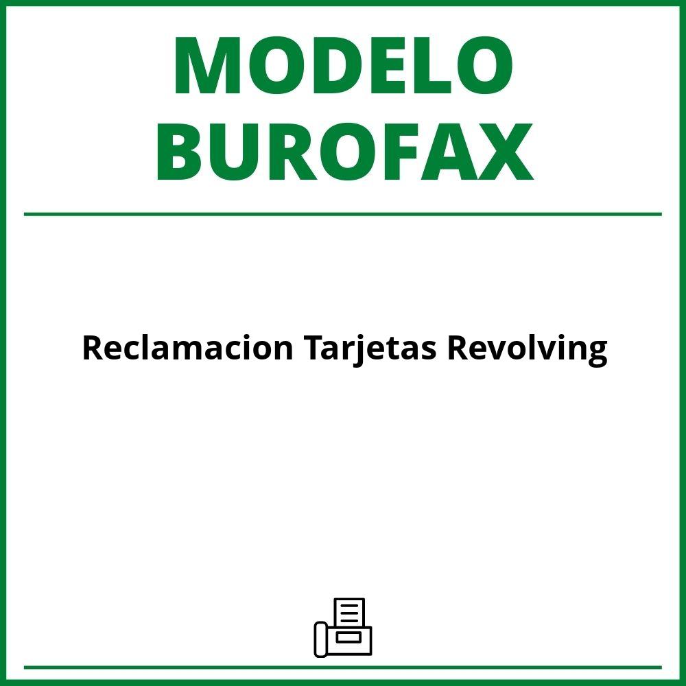 Modelo Burofax Reclamación Tarjetas Revolving