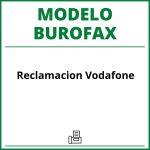 Modelo Burofax Reclamacion Vodafone