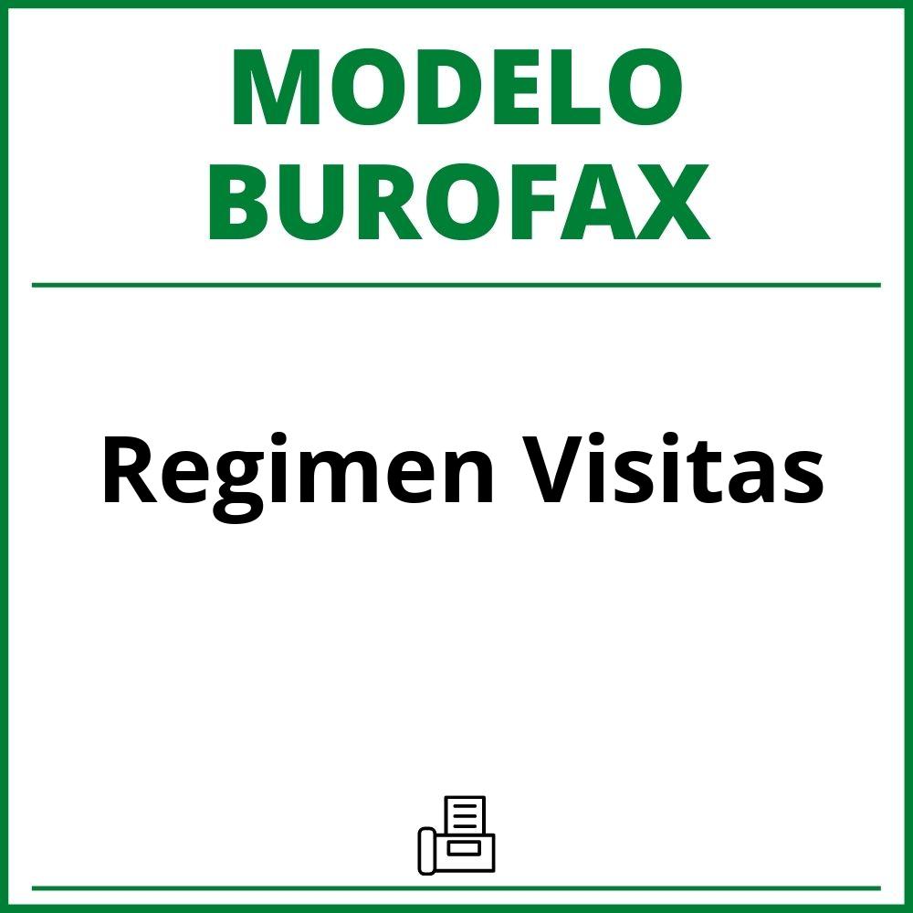 Modelo Burofax Regimen Visitas