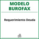 Modelo Burofax Requerimiento Deuda