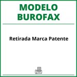 Modelo Burofax Retirada Marca Patente