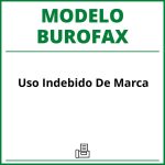 Modelo Burofax Uso Indebido De Marca